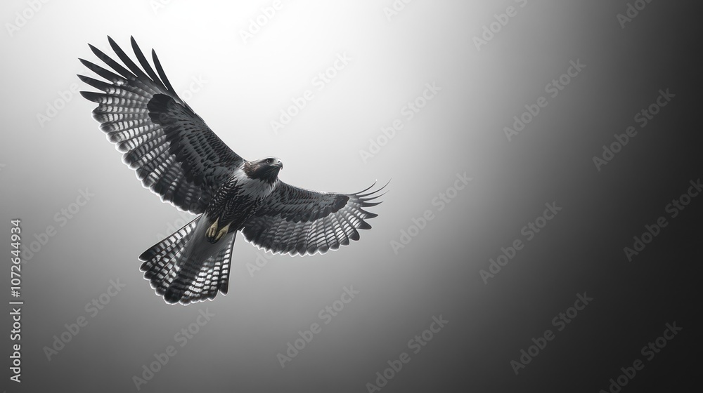 Naklejka premium Hawk in Flight