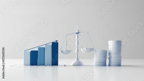 Financial Growth and Balance Concept