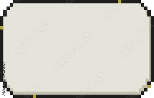 Pixel Frame, Vector Pixelate Banner 