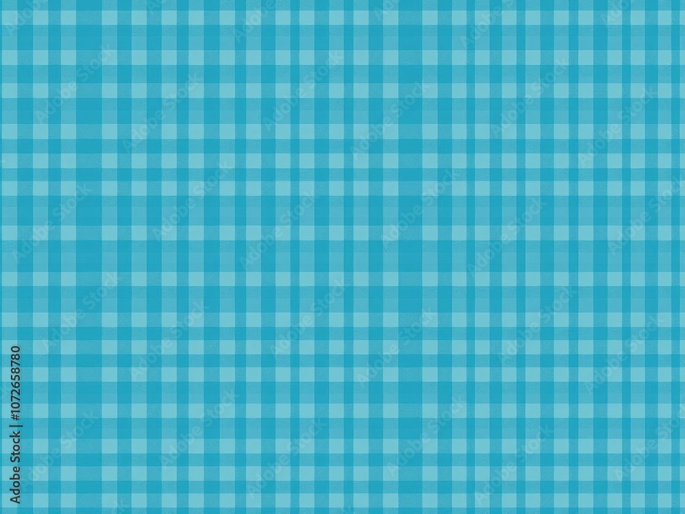 Blue gingham fabric seamless pattern with square checkered design in a vintage style, perfect for backgrounds and textiles, seamless, gingham