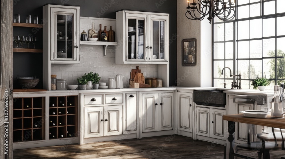 Modern Cozy Kitchen with Light Wood Accents Modern Cozy Kitchen with Light Wood Accents