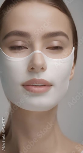 Woman with a Facial Mask
