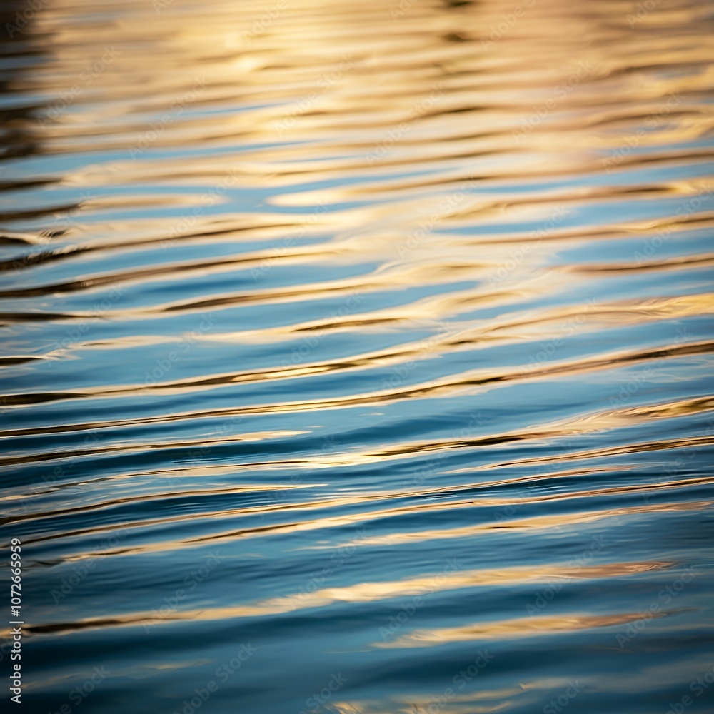 Golden Reflections on Water Ripples Golden Reflections on Water Ripples