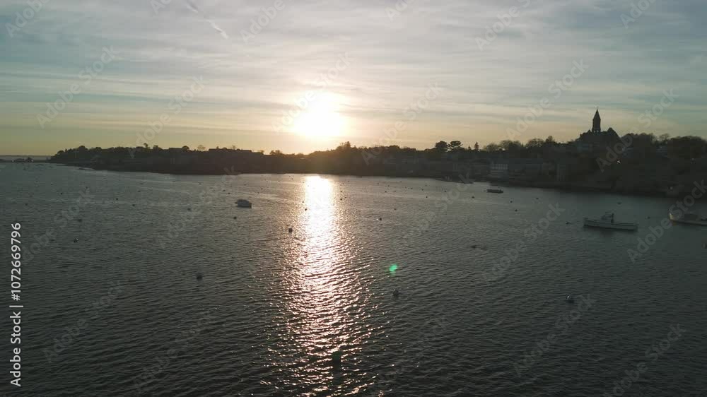 sunrise over the river