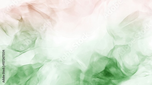 A Dreamy Blend of Blush Pink and Forest Green Creates an Ethereal Abstract Texture in Soft Hues