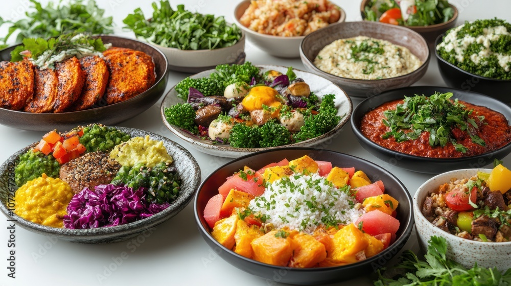 Variety of Healthy Meal Bowls Variety of Healthy Meal Bowls