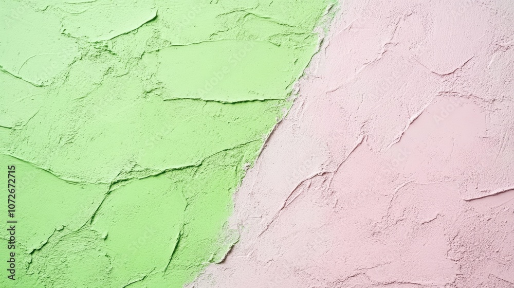 Obraz premium An Artistic Blend of Raspberry Pink and Lime Green in a Bold Abstract Texture
