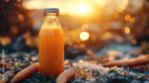 Carrot Juice at Sunset