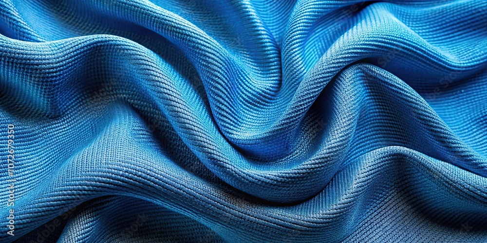 Blue textured fabric with wavy abstract background, blue, wave, fabric, texture, abstract, background, design, pattern, material Blue textured fabric with wavy abstract background, blue, wave, fabric, texture, abstract, background, design, pattern, material