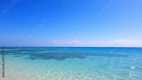 Scenic Mae Lamphueng Beach in Rayong Province, Thailand, featuring crystal clear turquoise waters and golden sandy shores under a bright blue sky, shores, clear