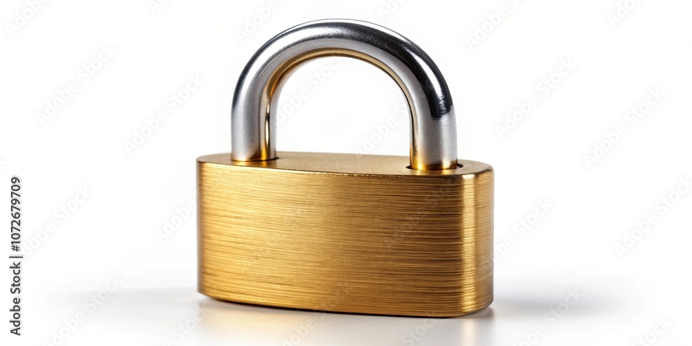 Locked golden combination padlock closeup, security, protection, rendering, safety, access, code, dial, lock, secure, metal Locked golden combination padlock closeup, security, protection, rendering, safety, access, code, dial, lock, secure, metal