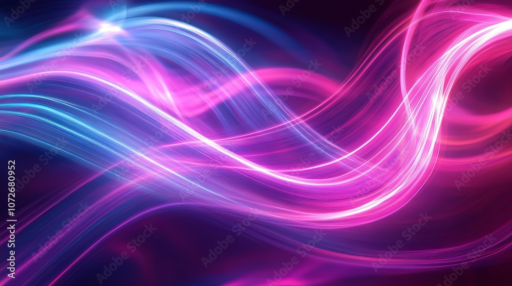 Abstract Light Waves in Vibrant Colors of Blue and Pink Creating a Dynamic Background for Digital Art or Technology Themes Abstract Light Waves in Vibrant Colors of Blue and Pink Creating a Dynamic Background for Digital Art or Technology Themes