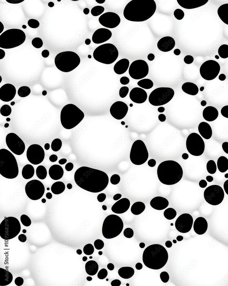 Exploring the Intricate Patterns of a Captivating Black and White Geometric Fractal Design