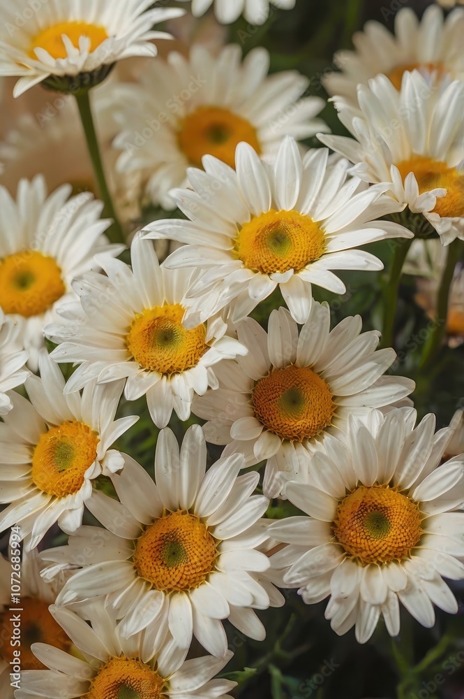 Obraz premium Close-Up of Daffodils with Yellow Centers and Pale Petals