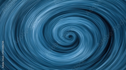 Abstract Blue Swirling Vortex Background Spiral Design Graphic Art Digital Illustrati