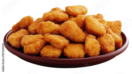 fried chicken nuggets, isolated, transparent, png, background