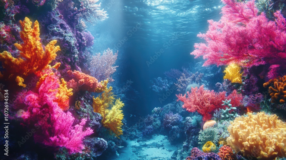 Vibrant Underwater Coral Reef Vibrant Underwater Coral Reef