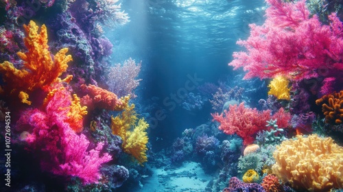 Vibrant Underwater Coral Reef