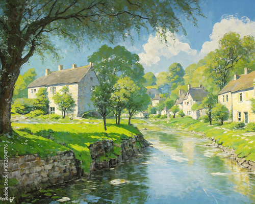 [ai art] small town in europe