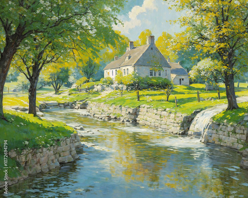 [ai art] small town in europe