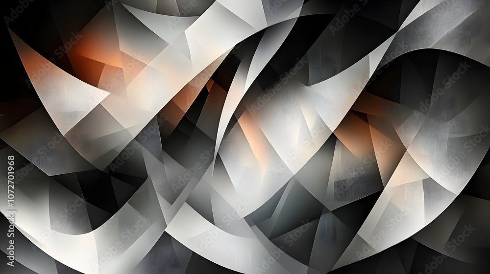 Obraz premium Abstract geometric pattern with sharp contrasts.