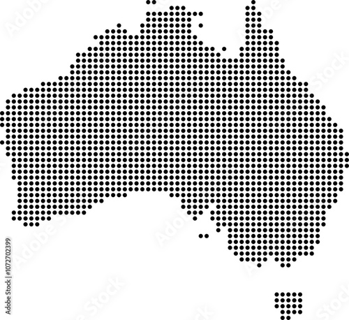 Dotted Map of Australia
