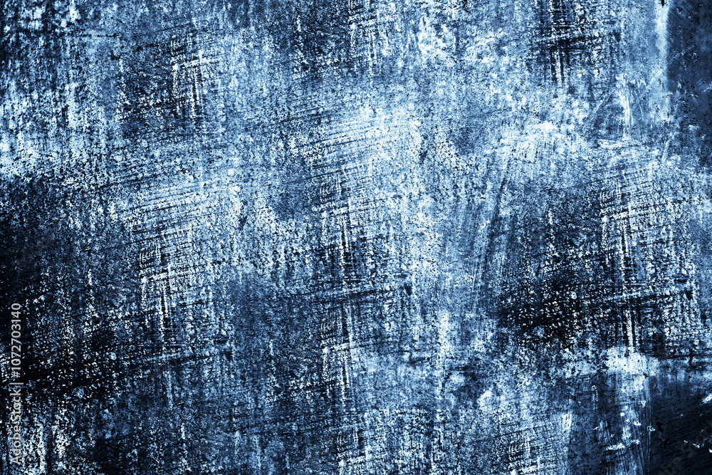 Black dark blue gray white wall texture background. Paint. Rough brush ...