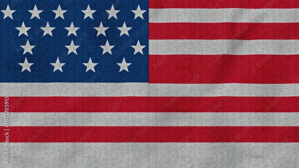 Naklejka premium American flag texture, American flag waving in the wind