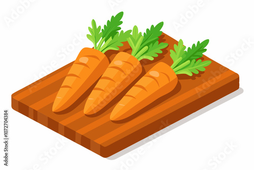 polished carrots vector art and illustration 