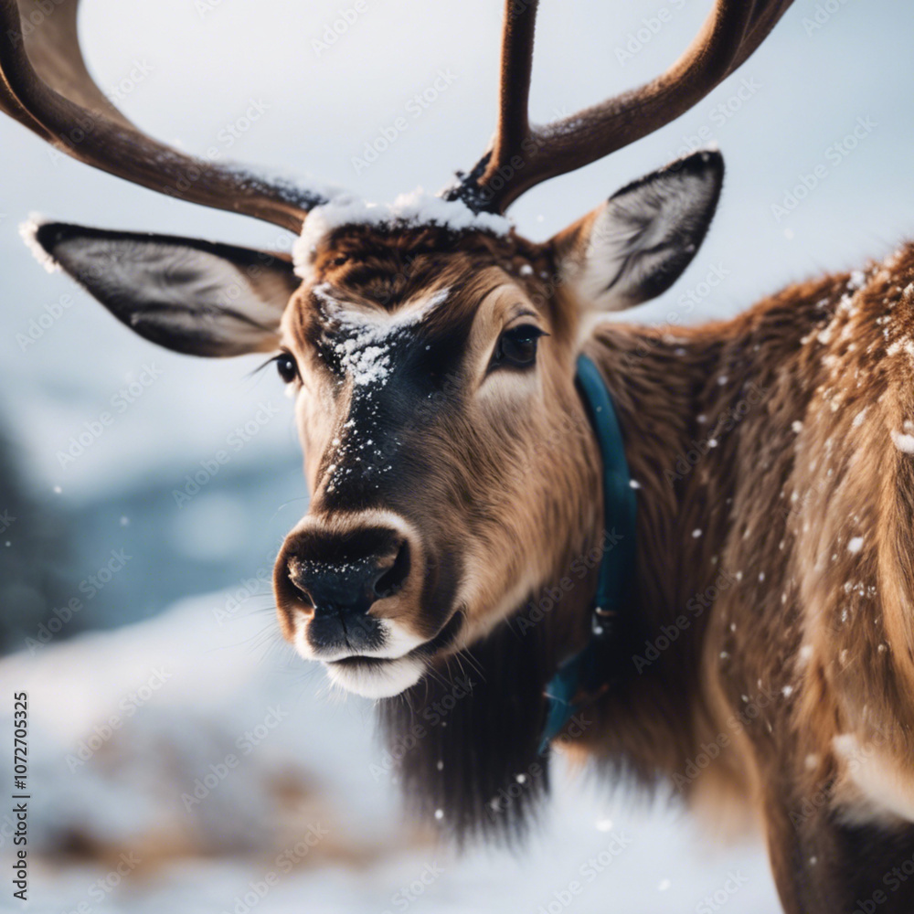 Fototapeta premium Reindeer Closeup