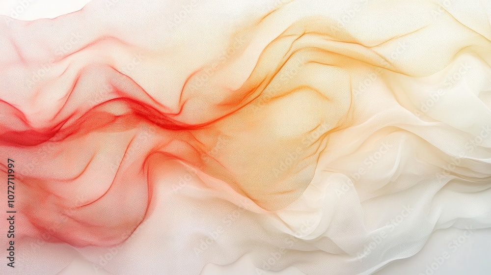 Obraz premium Soft Flowing Fabric with Warm Gradient Colors