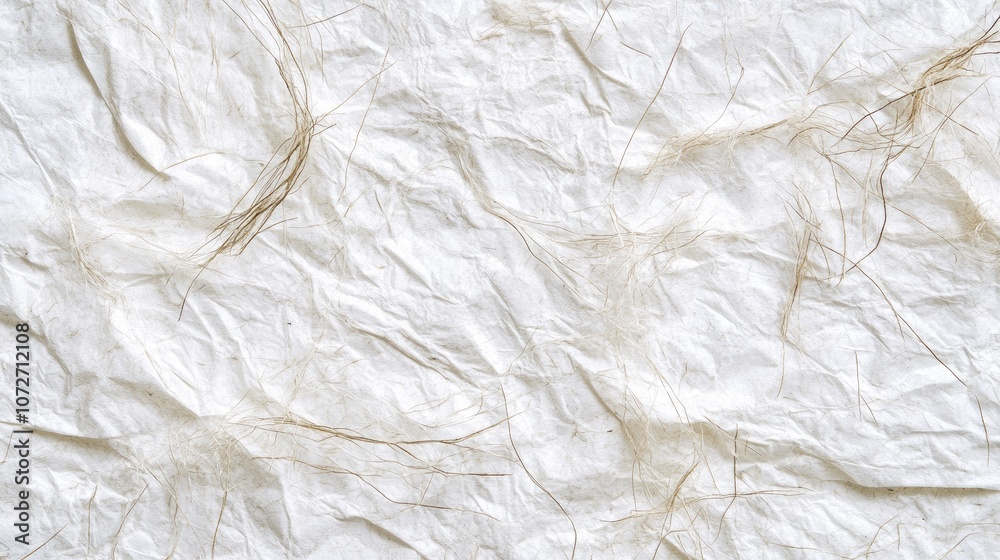 Textured Paper with Hair Strands Background Textured Paper with Hair Strands Background