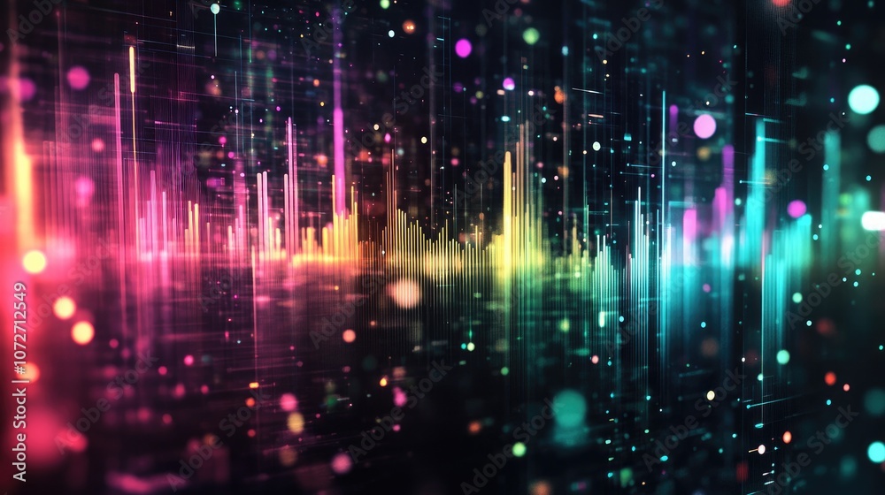 Vibrant Abstract Sound Wave Visualization Background Vibrant Abstract Sound Wave Visualization Background