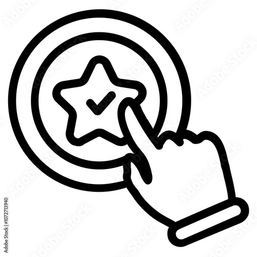 Button Line Icon