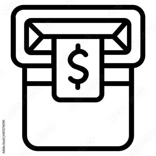 Withdraw Line Icon