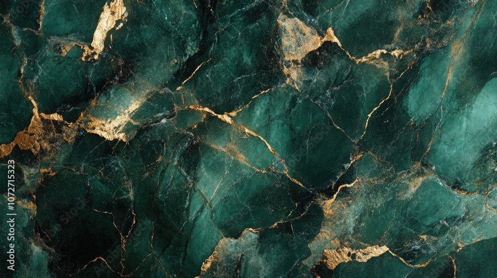 Elegant Green Marble with Golden Veins Texture Elegant Green Marble with Golden Veins Texture