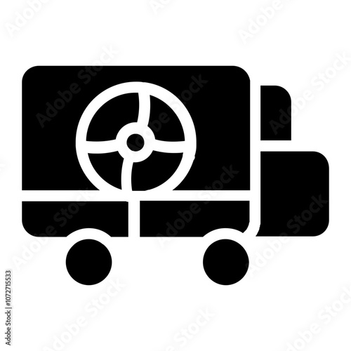 Candy Truck Solid Icon