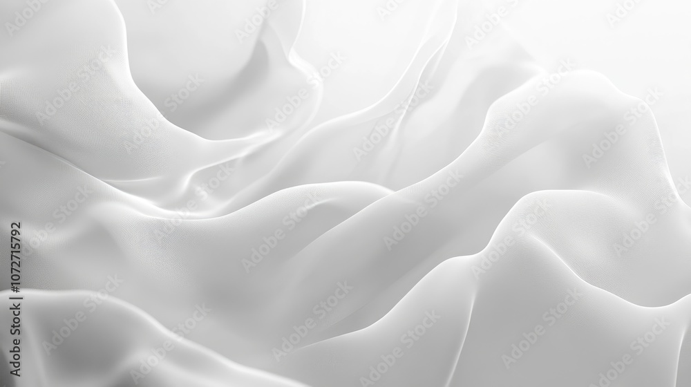 Obraz premium Soft White Fabric Texture for Elegant Backgrounds