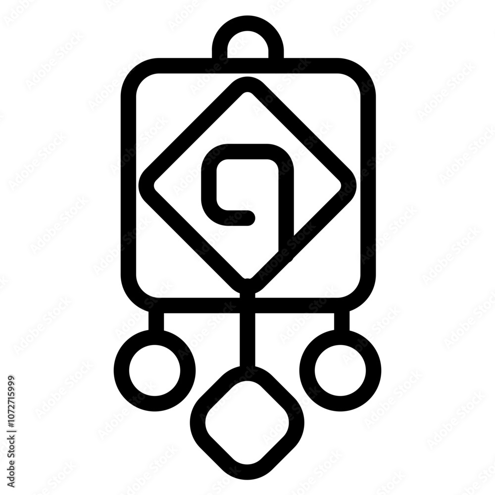Ornament Line Icon Ornament Line Icon
