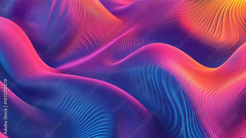 Vibrant Abstract Wave Patterns in Bright Colors Vibrant Abstract Wave Patterns in Bright Colors