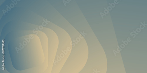 A muted light beige and gray abstract design with layered shapes.