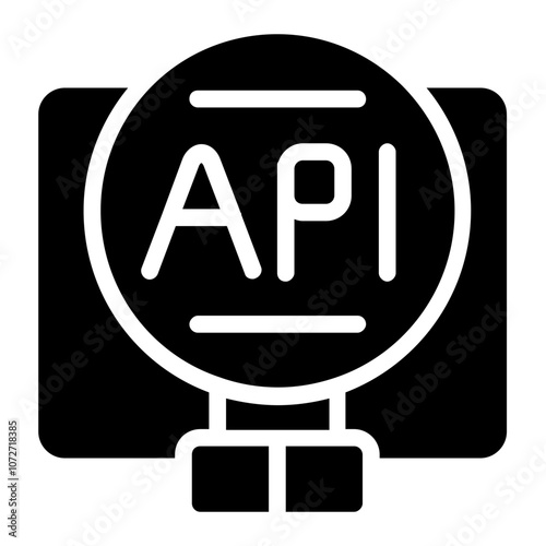 API Research Solid Icon