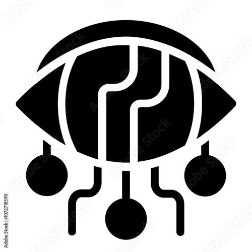 Sight Neural Solid Icon