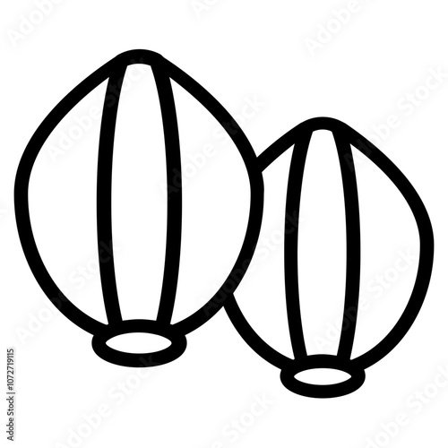 Peanut Line Icon
