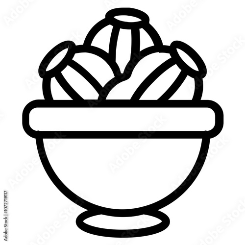 Peanut Line Icon