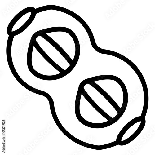 Peanut Line Icon