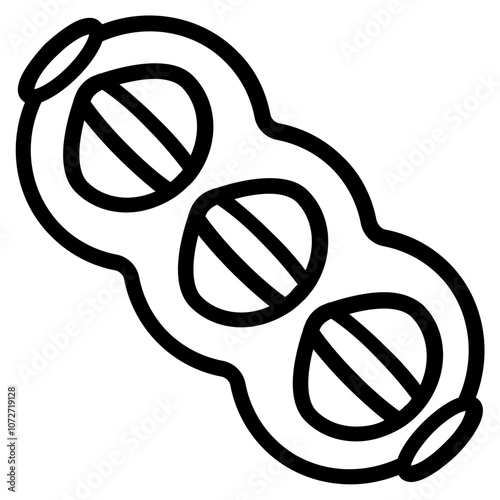 Peanut Line Icon