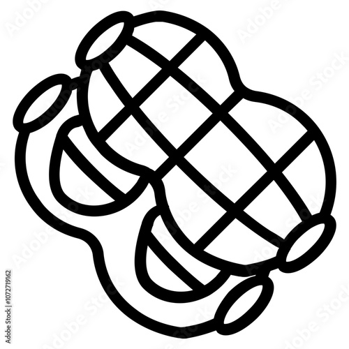 Peanut Line Icon