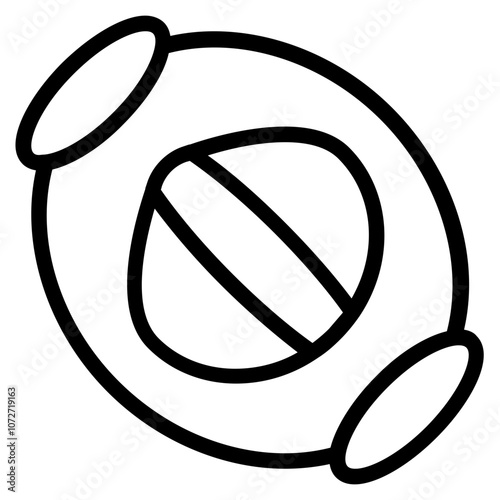 Peanut Line Icon