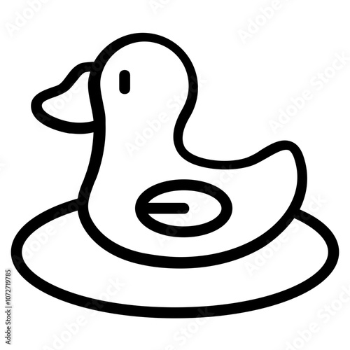 Duck Pudding Line Icon